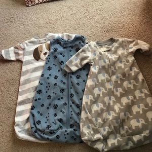 3- small fleece sleep sacks SOLD 11/26